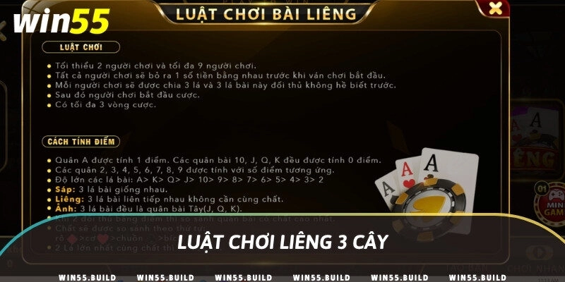 Luật chơi Liêng 3 cây